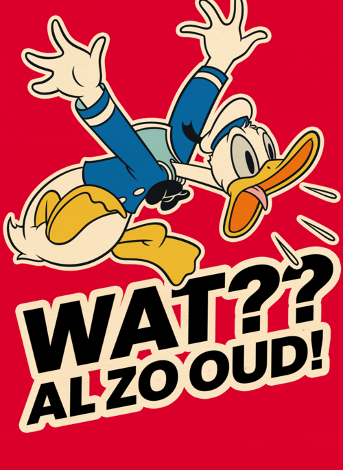 Verjaardagskaart Donald Duck Wat al zo oud