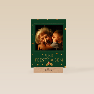 Fotokaart Kerst fijne feestdagen