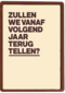verjaardagskaart vrouw man grappig terugtellen