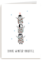 bikke winter knuffel pinguin kaart