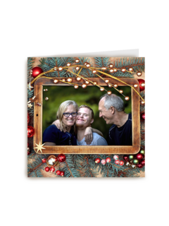 kerstkaart fotokaart fotoframe