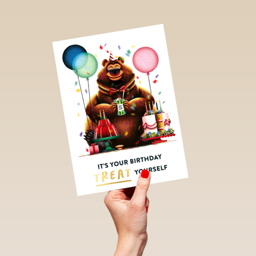 folio bear its your birthday treat yourself