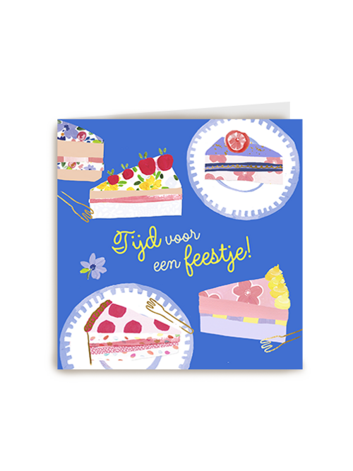 Kaart Hallmark | Feest | Tijd Voor Een Feestje Taartpunten