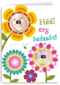 fotokaart bloemen heel erg bedankt