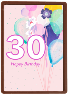 verjaardag kaart 30 klassiek