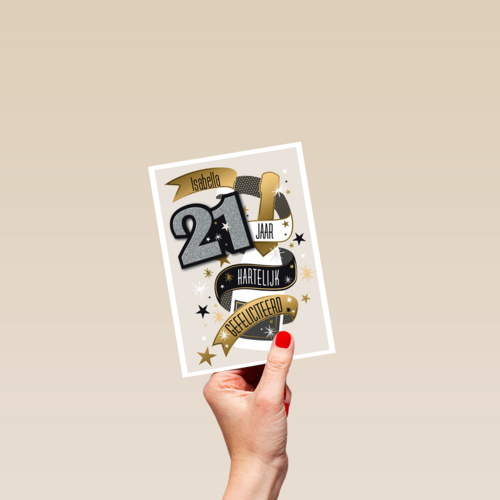 jarig leeftijd 21 eenentwintig gefeliciteerd jaar
