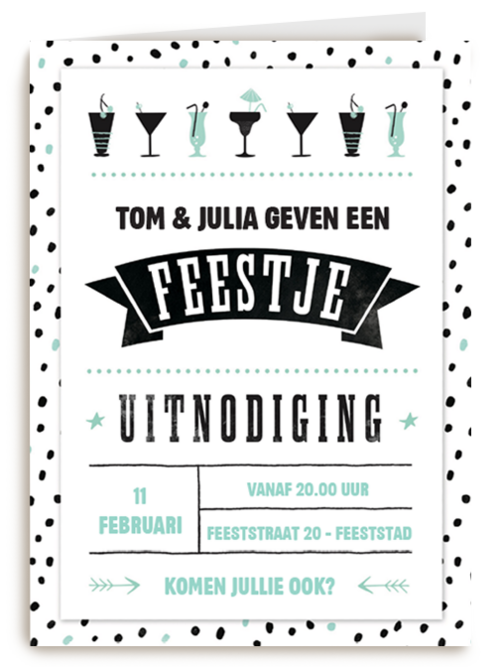 uitnodiging feest uitnodiging