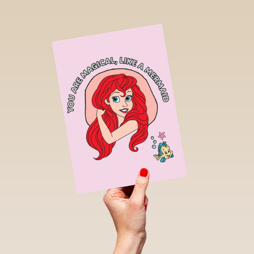disney prinses kaart you are magical like a mermaid ariel