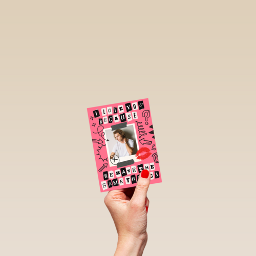 Plakboek valentijn fotokaart