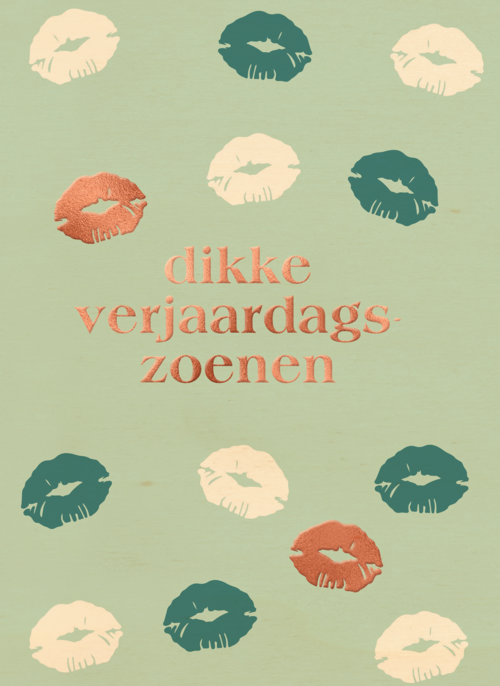 dikke gekleurde verjaardgszoenen