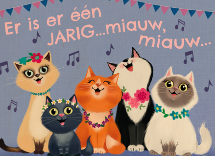 Er is er een jarig Miauw Miauw