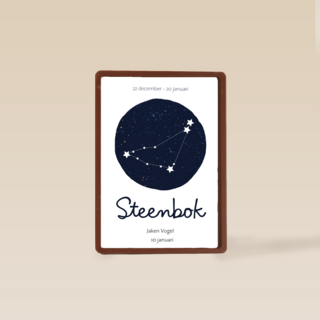 sterrenbeeld kaart steenbok aanpasbare tekst