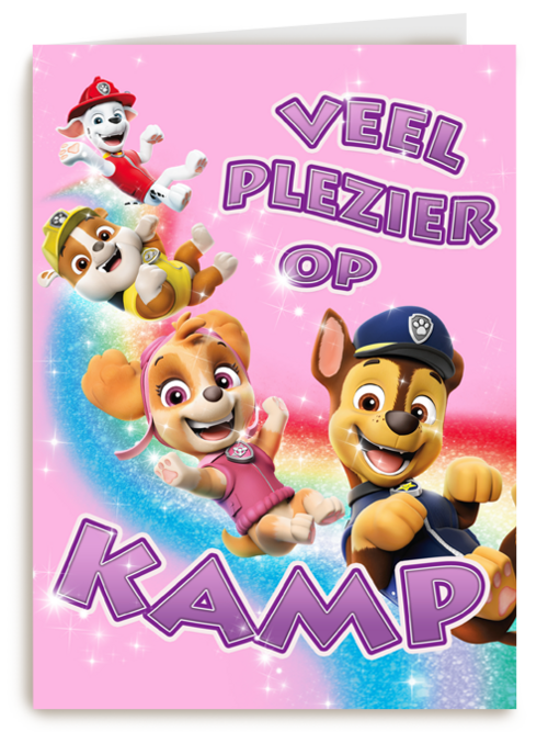 Kaart Hallmark | Op Kamp | Paw Patrol Veel Plezier Op Kamp