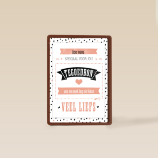 moederdag hip tegoedbon speciaal voor jou mama