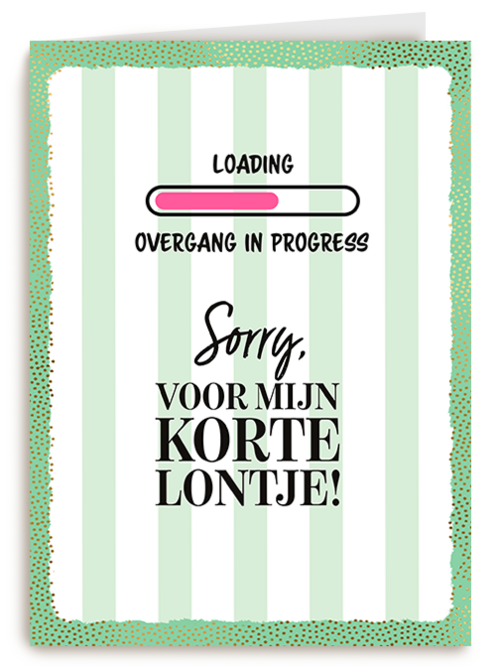 Kaart Hallmark | Overgang | Menopause Kort Lontje