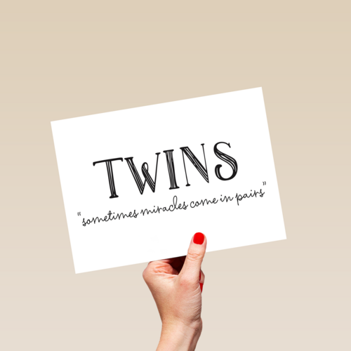 twins sometimes miracles come in pairs