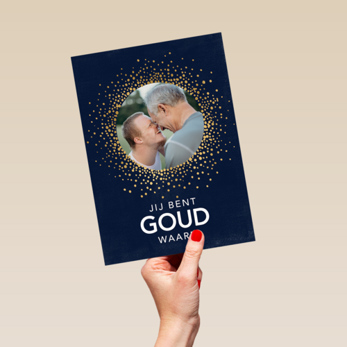 vaderdag fotokaart jij bent goud waard