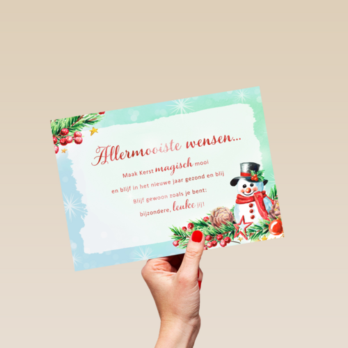 Kerstkaart speciale momenten Maak Kerst magisch mooi