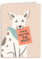 Moederdagkaart hond met mom you are the best