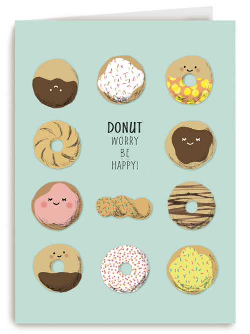 Kaart | Hallmark | Sterkte | Donut Worry Be Happy