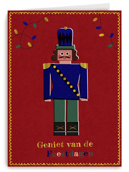 Kerstkaart Hallmark | Kinderpostzegels - Notenkraker