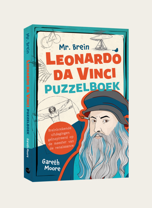 Mr.brein Leonardo Da Vinci Puzzelboek Cadeau Kleurboeken |