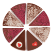 Chocolade Pizza Hartjes 