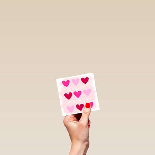 valentijnskaart klassiek ik vind jou het allerliefst