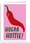 Verjaardagskaart Hoera Hottie