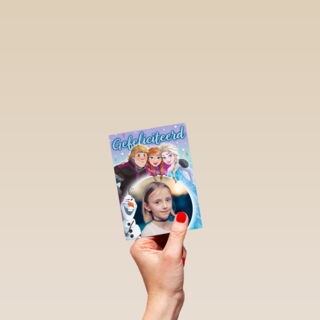 Frozen foto verjaardagskaart Elsa Anna Olaf Sven