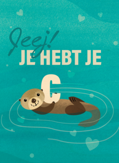 zwemdiploma kaart jeej je hebt je c