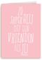 Valentijnskaart vriendschap zo superblij met een vriendin als jij