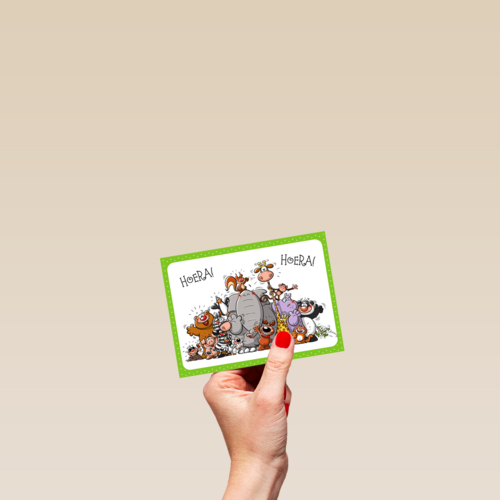 dieren roepen hoera