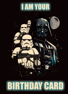 Star Wars Darth Vader I am your birthday card