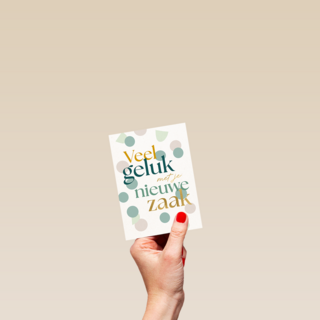 Veel geluk nieuwe zaak