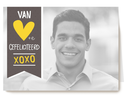 gefeliciteerd met xoxo
