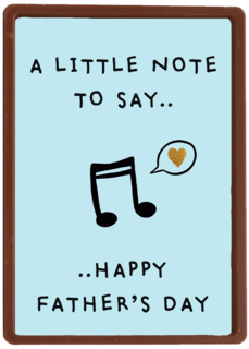 vaderdag kaart hip a little note to say happy vaders day