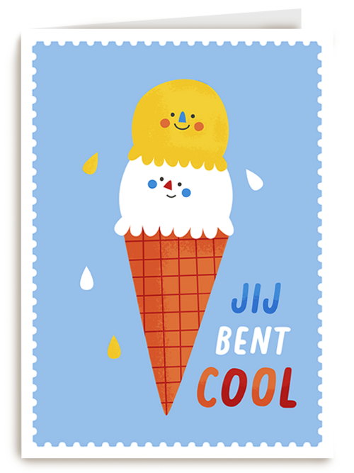Kaart | Zomaar | Kinderpostzegels Jij Bent Cool