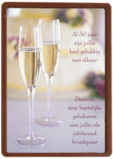 gelukwens op vijftig jaar