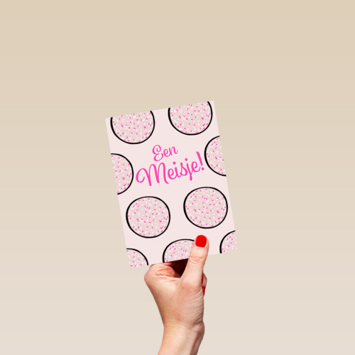 Roze beschuit met muisjes een meisje