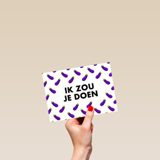 ik zou je doen aubergine