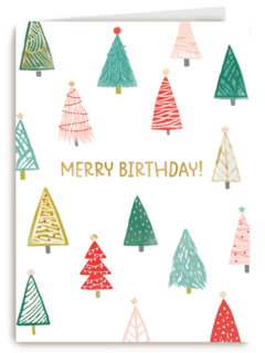 Kerstkaart Speciale momenten Kerst verjaardag Merry birthday