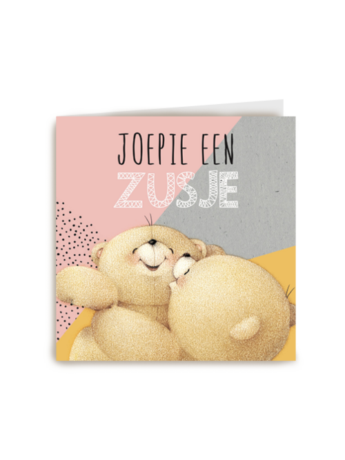 Kaart Hallmark | Geboorte Felicitatie | Forever Friends Joepie Een Zusje