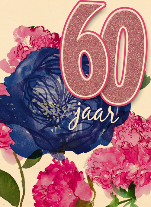 deze bloemen zijn voor je 60ste verjaardag