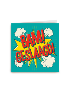 Geslaagd kaart Bam geslaagd