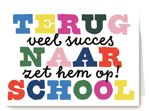 Kaart Hallmark | Back To School | Back To School Zet Hem Op