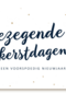 mooie gezegende kerstdagen