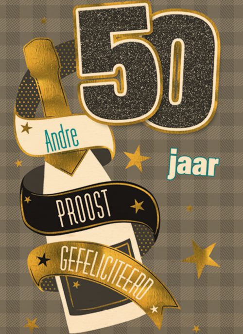 verjaardag leeftijden fles 50 jaar
