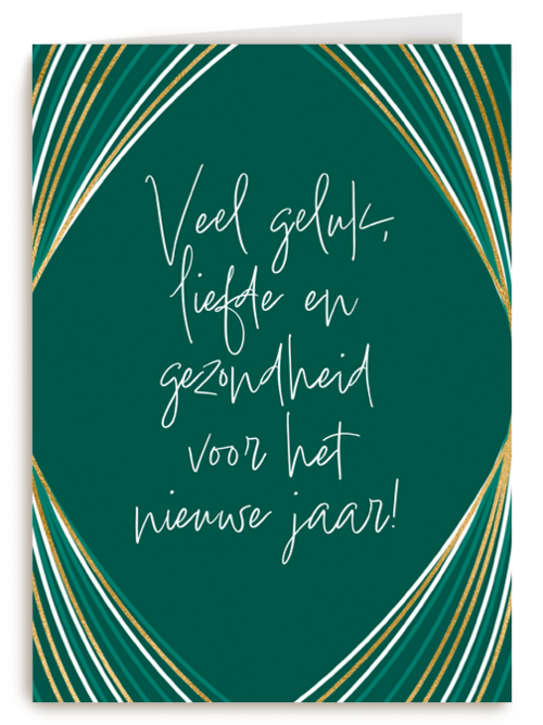 Kerstkaart veel geluk en liefde