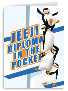 Penguins Jeej diploma in the pocket